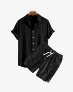 Premium Linen Shirt & Shorts Set