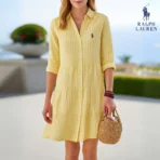 Ꮢalph Lauren™ Striped Linen Shirt Dress - Image 4