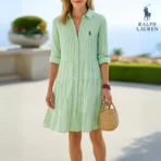 Ꮢalph Lauren™ Striped Linen Shirt Dress - Image 2
